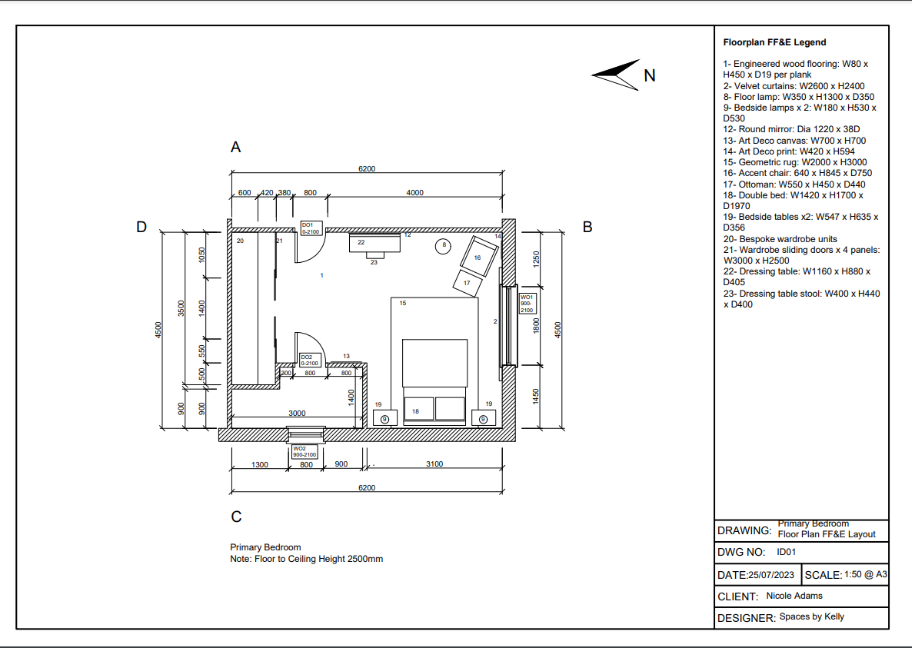 Communication techniques in Art and Design CAD floor plan