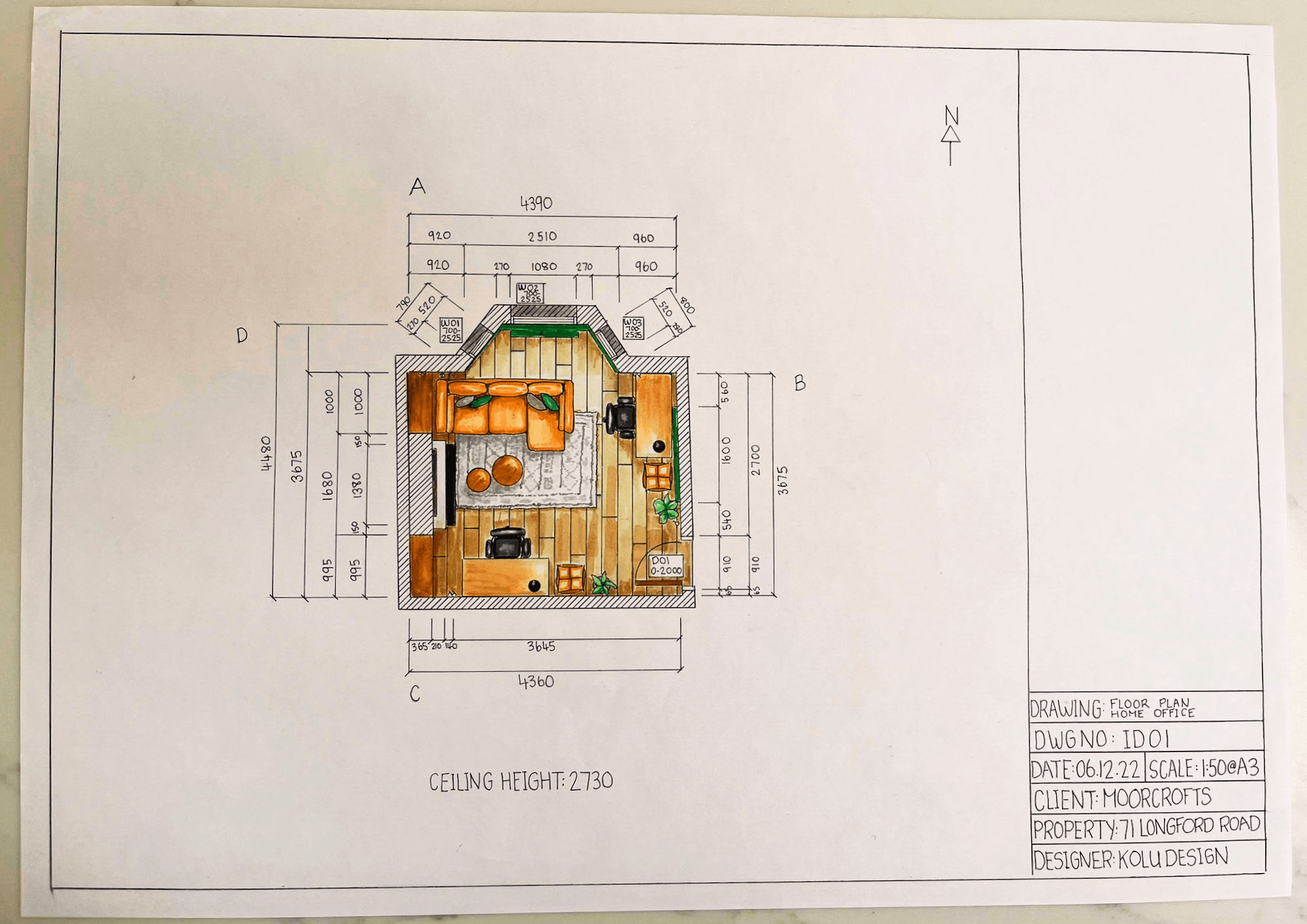 Interior Design Innovative Home Office Floor Plan