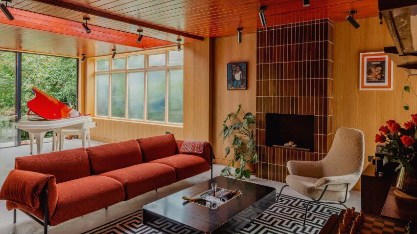 vintage elements in interior design with a mid century modern home