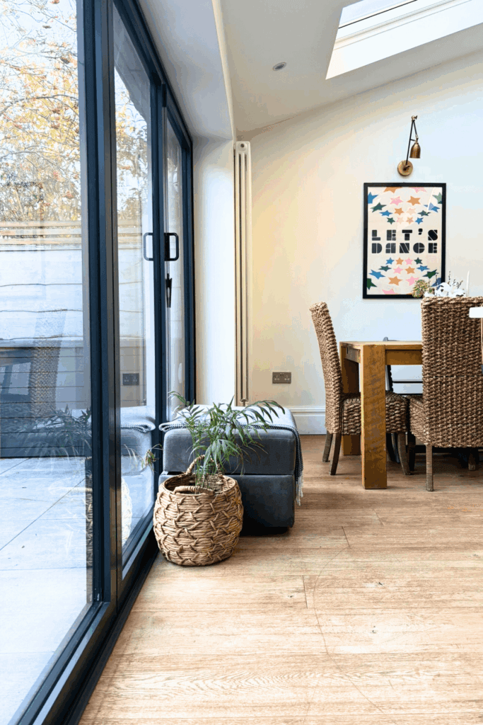 Open Plan Living - dining area and bifold doors