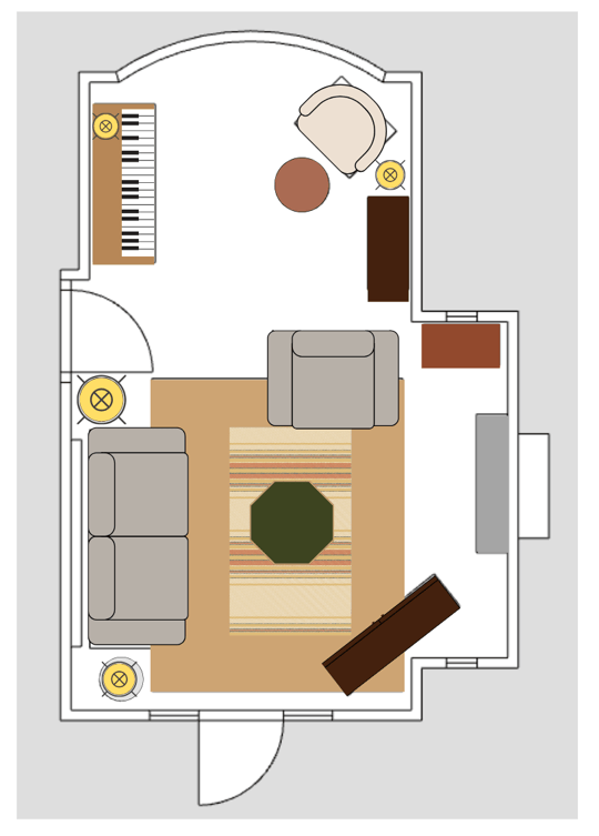 The Sofa + Layout Guide - living room layout